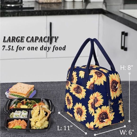 NWOT … DIIG Sunflower Lunch Tote - Picture 4 of 9